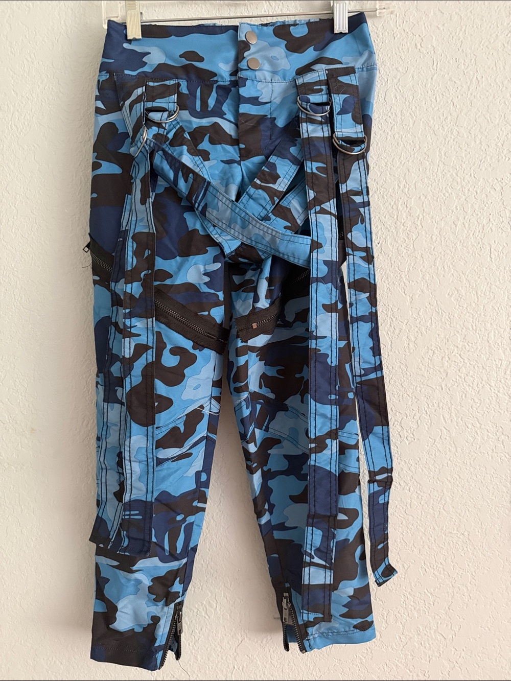 balera camo blue hip hop Dance pants (child 8-10)
